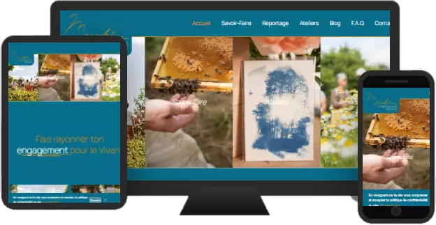 Aperçu du site web CHRYSALIDE MARJOLAINE ABALÉA - vitrine réalisé par Sycow Solutions