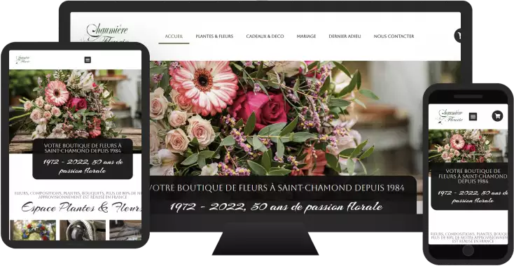 Aperçu du site web LA CHAUMIÈRE FLEURIE - vitrine réalisé par Sycow Solutions