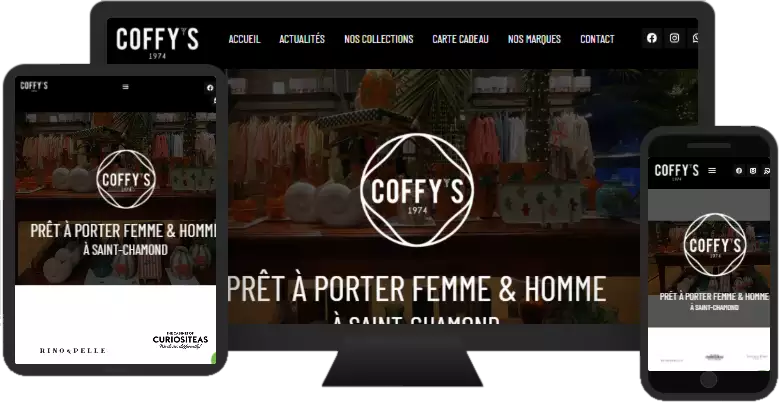 Aperçu du site web COFFYS - vitrine réalisé par Sycow Solutions