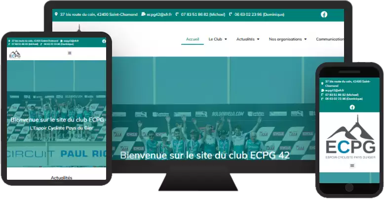 Aperçu du site web ECPG42 - presentation réalisé par Sycow Solutions