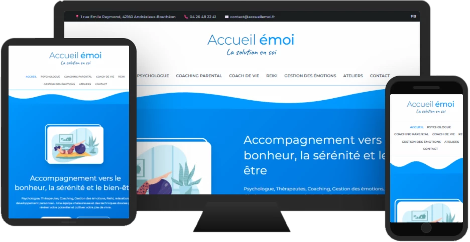 Aperçu du site ACCUEIL EMOI réalisé par Sycow Solutions