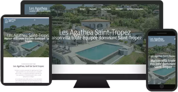 Aperçu du site web LES AGATHEA - vitrine réalisé par Sycow Solutions