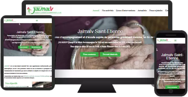 Aperçu du site web JALMALV - vitrine réalisé par Sycow Solutions