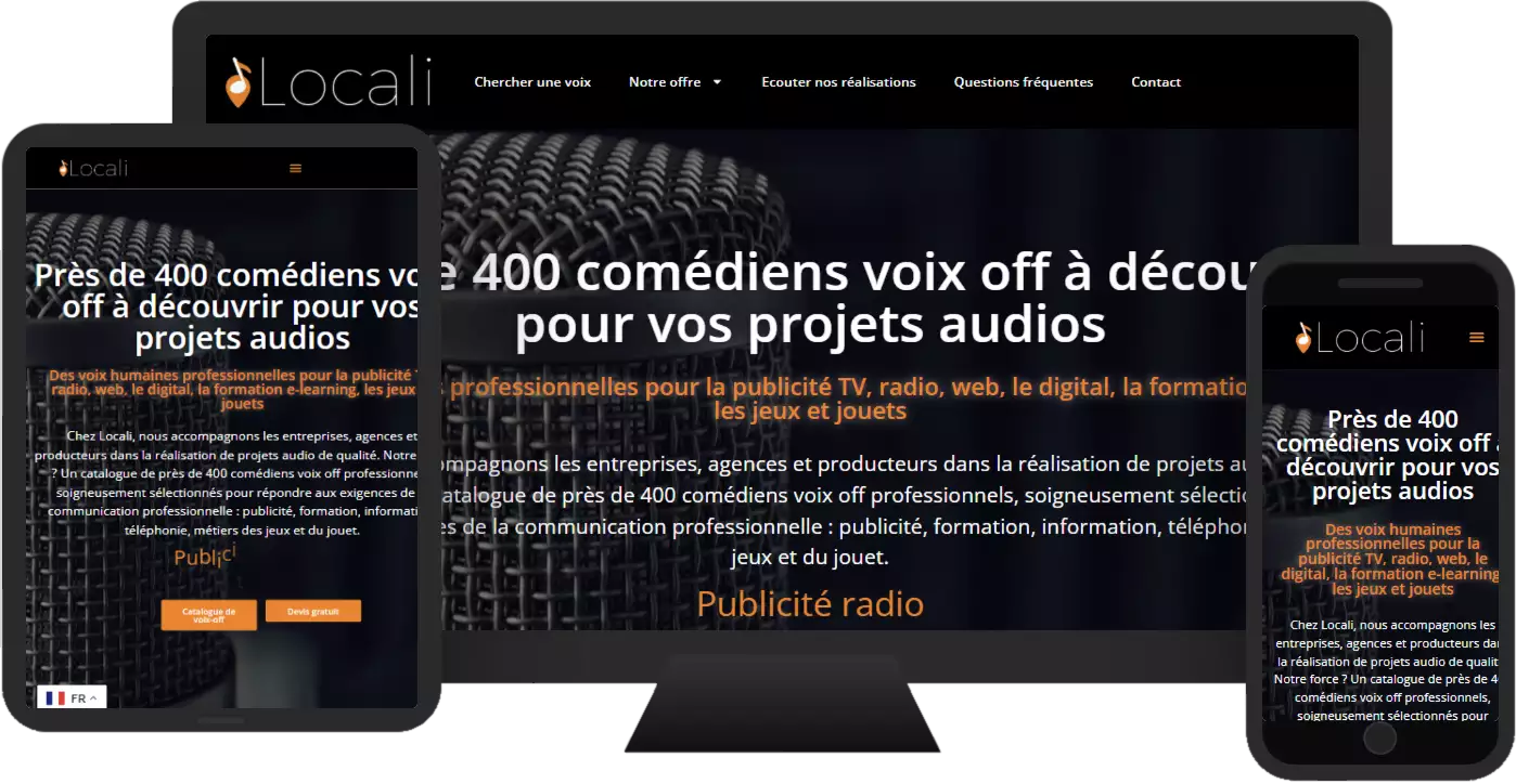 Aperçu du site web LOCALI - vitrine réalisé par Sycow Solutions