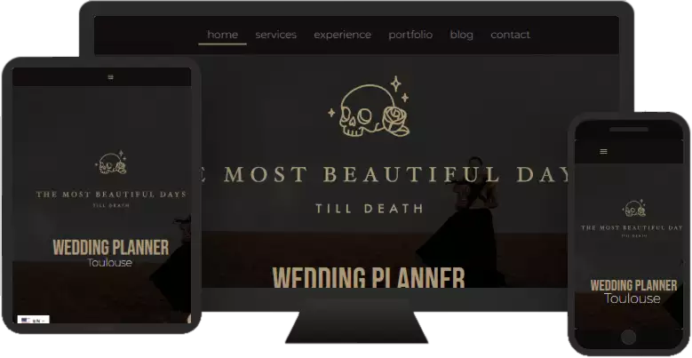 Aperçu du site web THEMOSTBEAUTIFULDAYS - vitrine réalisé par Sycow Solutions