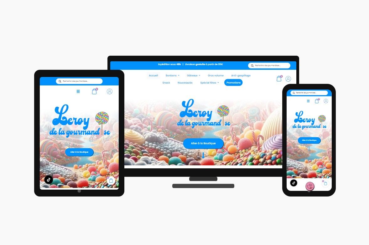 Leroydelagourmandide, boutique de bonbon en ligne