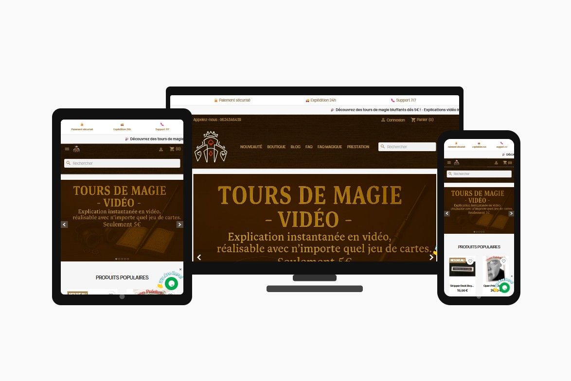Merlinmagie, Boutique de magie en ligne